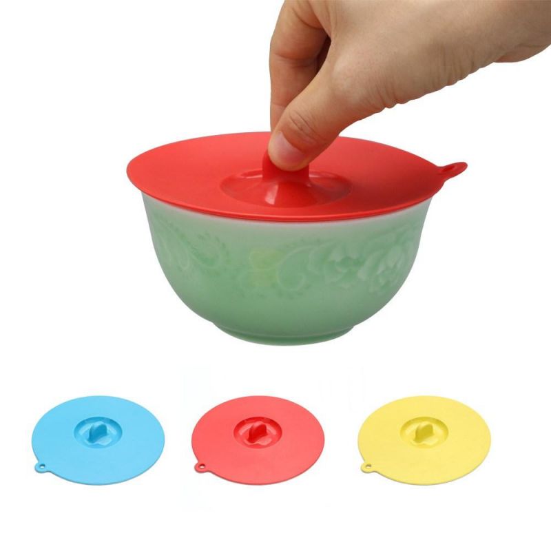 Silicone Seal Bowl Mug Cup Lid Cover Cap