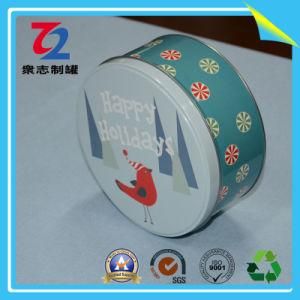 Custom Round Tin Can Tin Box, Food Tin, Metal Tin (D170mm*75mm)