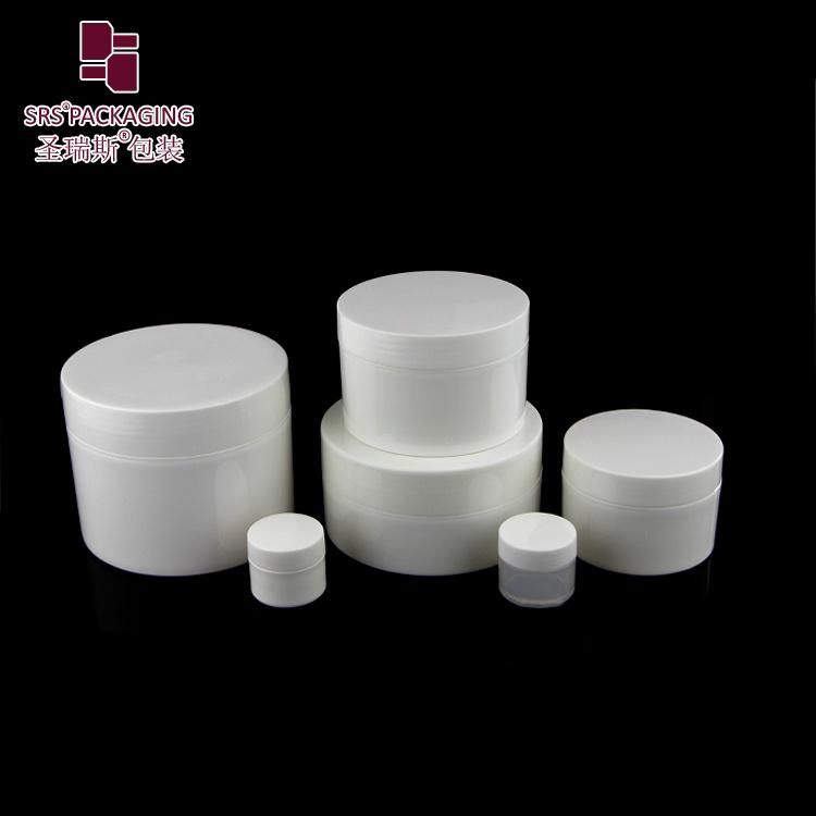 Eco friendly PCR Wholesale Empty PP Plastic Round Cosmetic container Skincare Cream Jar 15g 30g 50g 80g 100g 120g 150g 200g 300g 400g 500g Skin Care Packaging