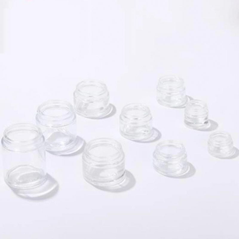 Recylable Frosted Glass Packaging 5g 10g 20g 50g 100g Cosmetic Container Glass Cream Jar with Bamboo Screw Cover