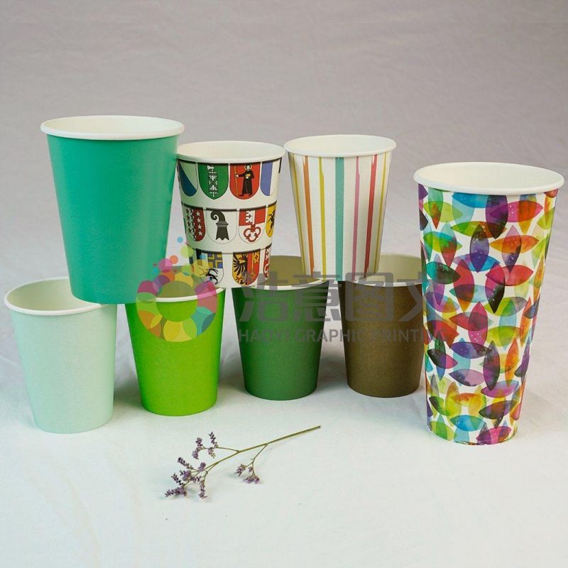 China Wholesale Company Custom Logo Single Layer Paper Cup Packaging