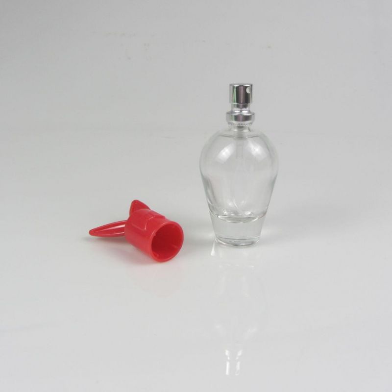 Clear 35ml Fragrance Oil Glass Perfume Bottle with Spray Pump