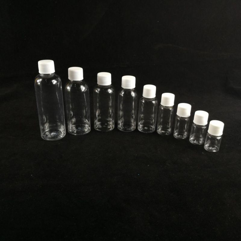 Pet Screw Cap Transparent Plastic Bottle for Packaging