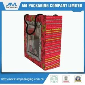 Handmade Straight Angle Rigid Paper Box Factory with Handle Gift Box