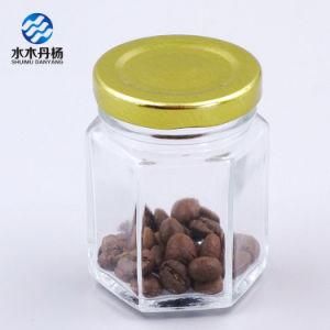 High Quality 80ml Hexagon Glass Jar Food Container Glass Bottle