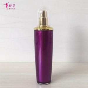 100ml Round Shape Cosmetic Acrylic Lotion Pump Bottle for Skin Care Packaging