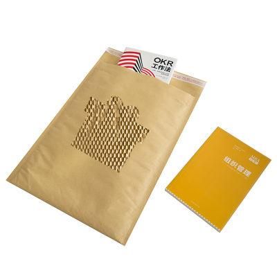 Strong Quality Assurance Tear-Resistant Recycled Black Kraft Padded Envelope Honeycomb Paper Mailer