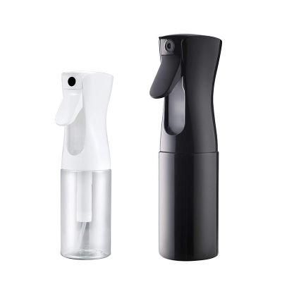 200ml 300ml Barber Salon Hairdressing Continuous Refillable Pet Plastic Trigger Fine Mist Spray Bottle for Cleaning