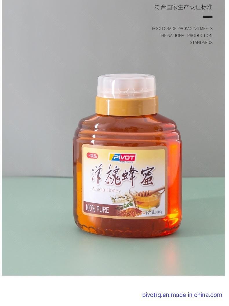 1000g 500g 360ml 720ml Plastic Pet Honey Syrup Beverage Jam Bottle