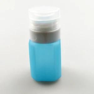 Medium Cuboid-Shaped Tsa Approved Leak Proof Food Grade Silicone Cosmetics Bottles, Blue