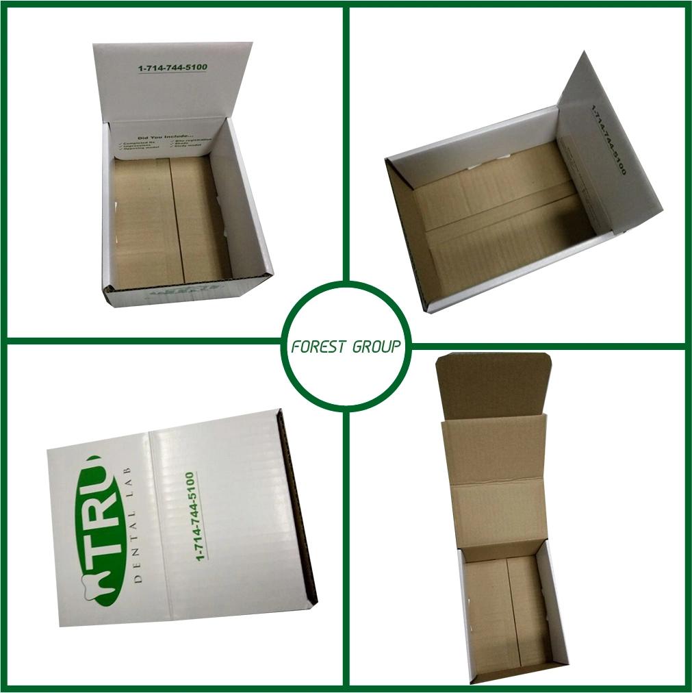 Recycled Materials Paper Packaging Box with Clear Window with Handle