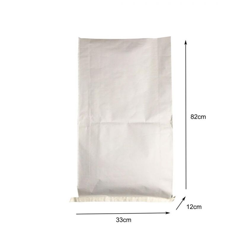 White 10kg PP Flour Bags PP Woven Packing Bag