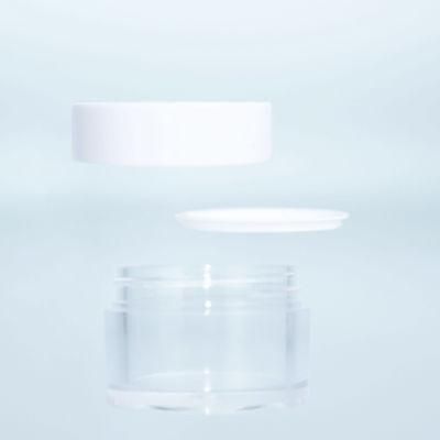 1oz Cosmetic Packaging Plastic Cream Jar with ABS Cap