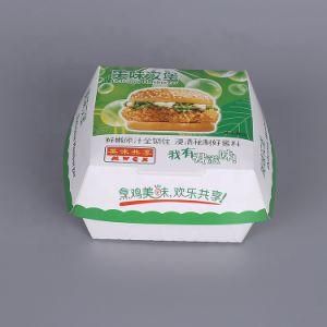 Custom Mcdonald&prime; S Sizes Food Grade Burger Box Kraft Paper Burger Packing Lunch Box