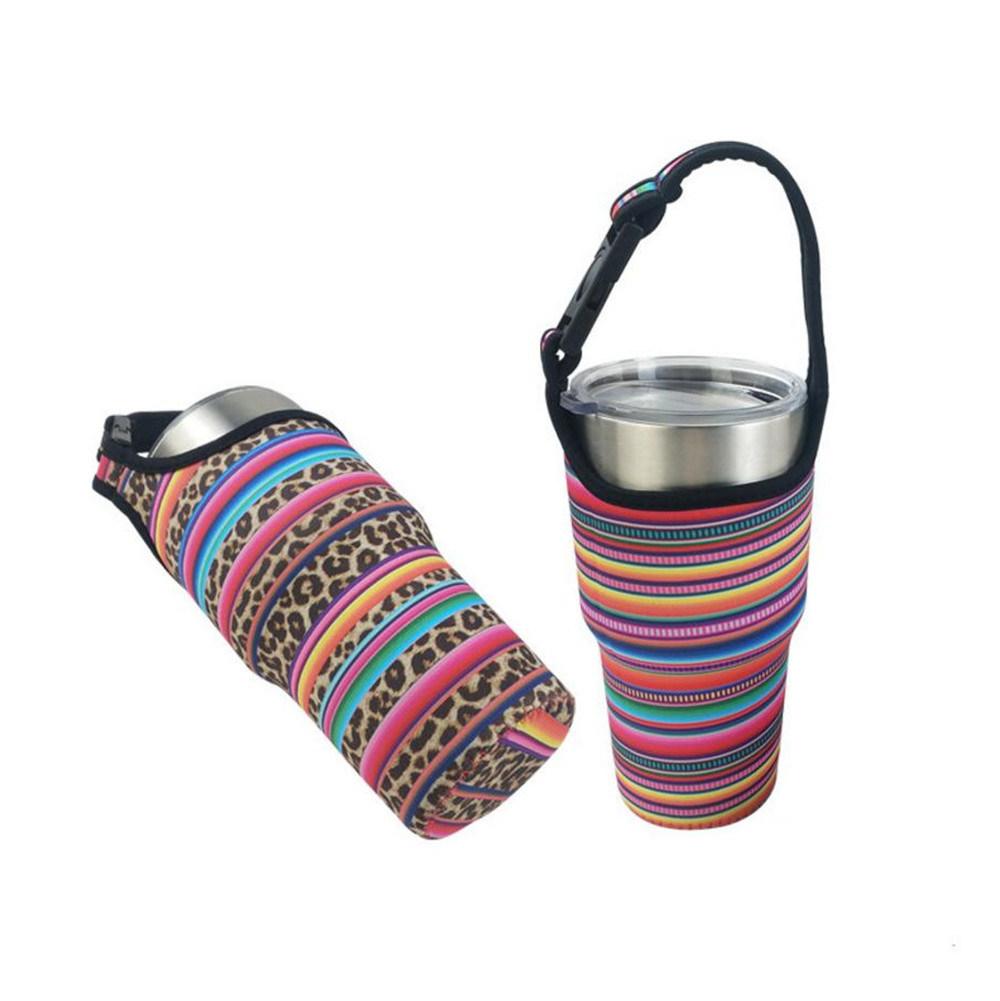 X-028yneoprene Cup Sleeve Cover with Shoulder Strap Handle