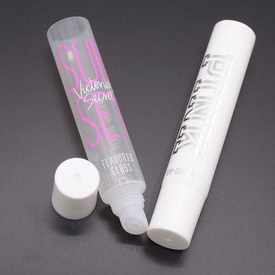 Custom Logo Printed Empty Squeeze Lip Balm Plastic Packaging