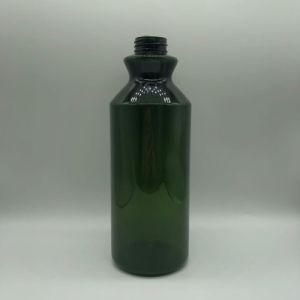 1000ml Green Clear Pet Plasic Bottle for Shower Gel