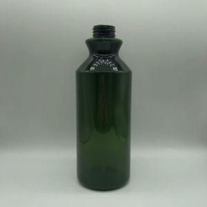 1000ml Green Clear Pet Plasic Bottle for Shower Gel