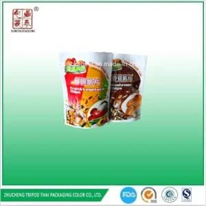 Stand up Food Packaging Pouch with Bottom Gusset