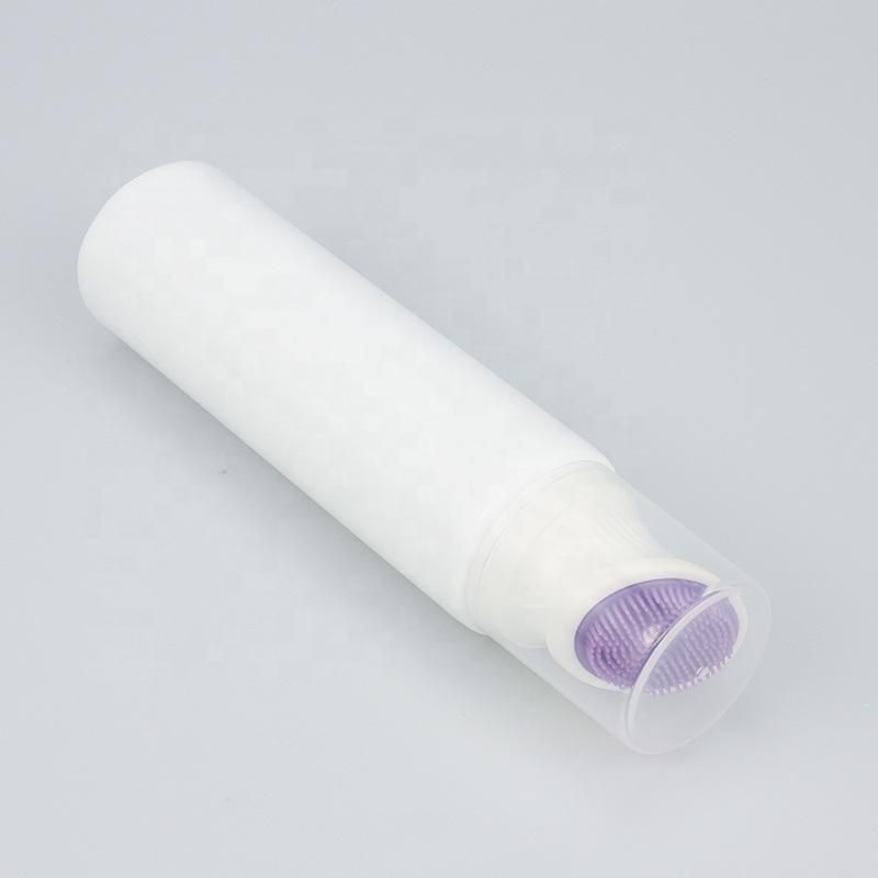 Facial Cleanser Massage Plastic Tube Packaging with Silicon Brush Applicator