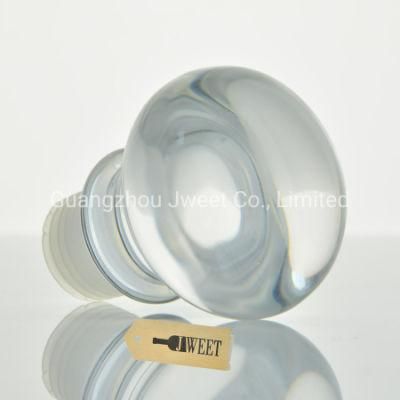 Clear Round Glass Stopper for Brandy Bottle