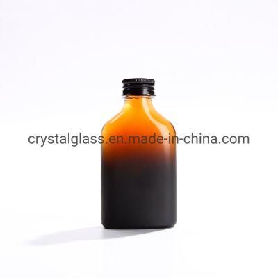 200ml 350ml 500ml Empty Hip Flask Cold Brew Coffee Glass Bottle Coffee Bottle with Logo Printing Glass Bottle Supplier