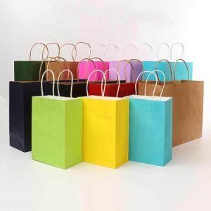Custom Logo 100% Recyclable Shopping Gift Kraft Paper Grocery Bag Brown Kraft Paper Bag
