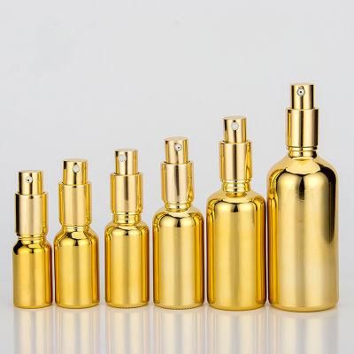 10ml 15ml 30ml 50ml 100ml Golden Glass Perfume Bottle Spray Glass Bottle