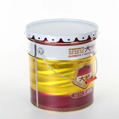 High Quality 20L/5 Gallon Tin Bucket Metal Pail