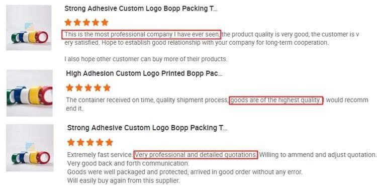 Custom Printed Logo Color Clear Acrylic Adhesive Box Carton Sealing BOPP Packing Tape Jumbo Roll
