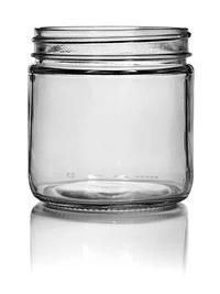 7.75oz Glass S-S Jar for Foods with 70-405 Finish