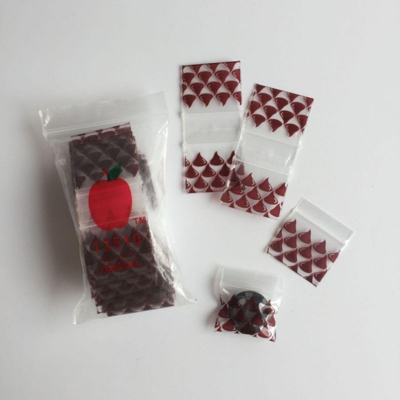 Small Clear Printed Ziplock Bags Mini Baggies Plastic Resealable Seal Magic Bag