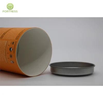 Cheap Price Cardboard Luxury Metal Lids Paper Tube