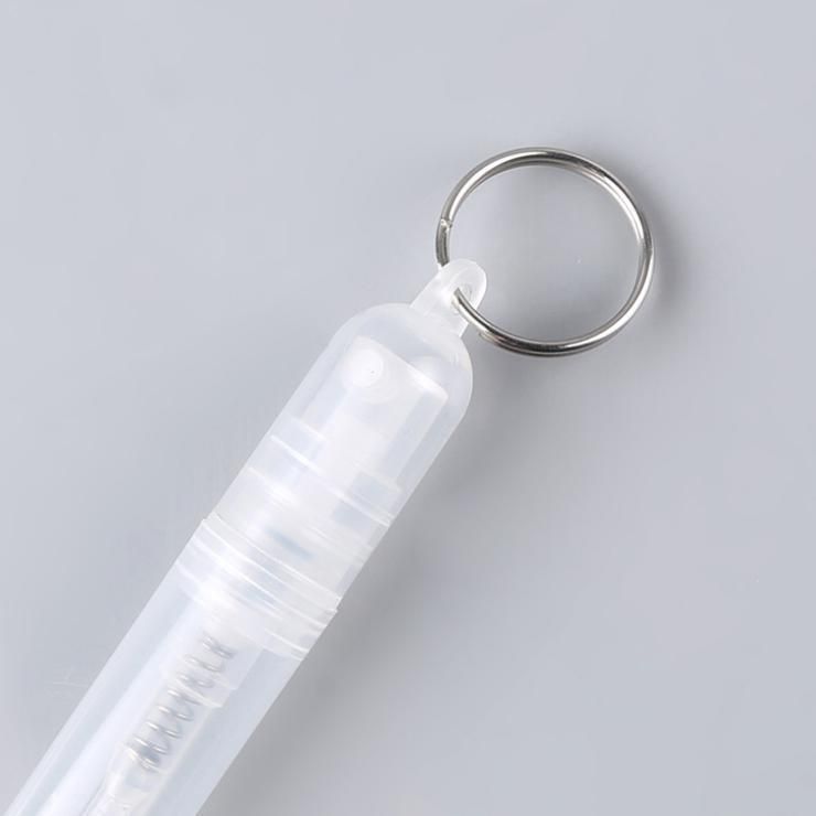 2ml 3ml 4ml 5ml Custom PP Plastic Perfume Spray Bottle/Pen with Key Ring Mini Travel Atomizer
