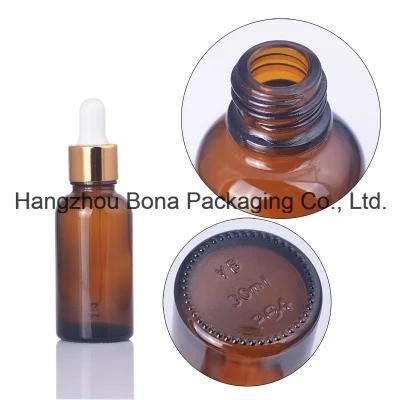 30ml Brown Glass Bottle with Dropper