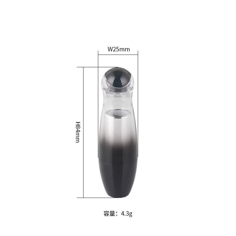 Custom Logo New Design Bottle Shape Black Lip Balm Container Lipstick Tube Packaging Cosmetic