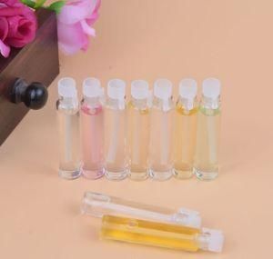 Tube Samples Glass Perfume Bottle with Plastic Dropper