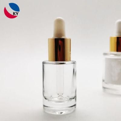 15ml 30ml Clear Glass Euro Round Dropper Bottle Rose Essential Oil Bottle