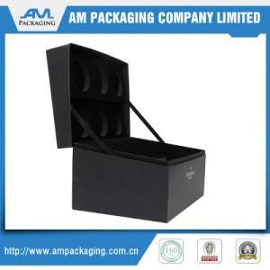 Elegant Wine Cup Rigid Paper Box with Flocking Insert