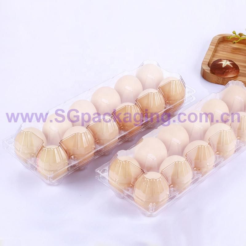 Disposable 2/4/6/8/9/10/12/15/18/20/24/28/30 Holes Egg Carton Packing Tray Suppliers Transparent Pet Plastic Blister Trays for Eggs