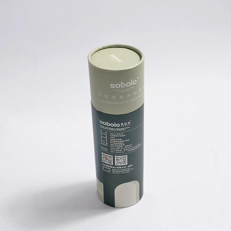 Custom Dry Resistance Seal Packaging Box Green Original Paper Tube
