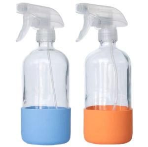 Glass Spray Bottles Empty Mist Spray Bottle Trigger Sprayer Refillable 16oz Container Clear