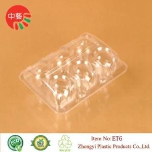 Clear Plastic Clamshell Egg Tray Packaging Cartons