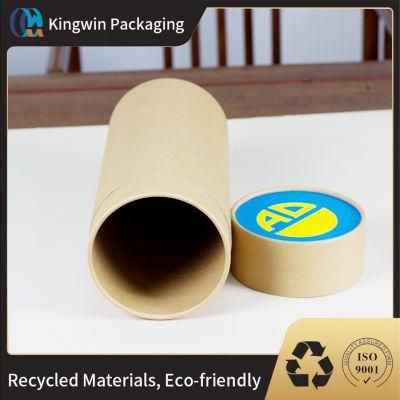 Custom Food Grade Cardboard Loose Tea Round Kraft Paper Tube Packaging