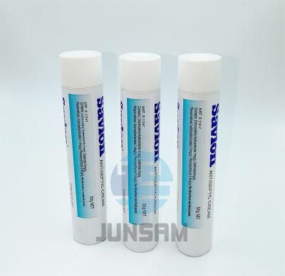 Pharmacy Ointment Collapsible Aluminium Tube 99.7 Purity Packaging Eco-Friendly Recyclalbe Container