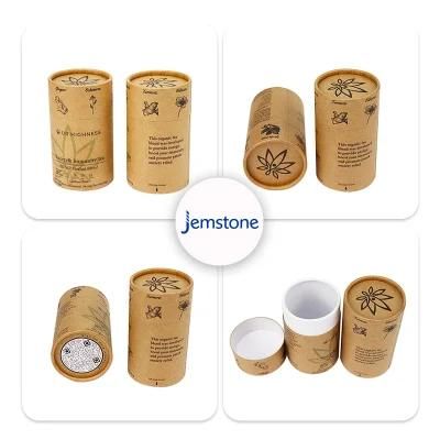 Custom Eco-Friendly Kraft Cardboard Packaging Tubes for Oil Bottle Packaging