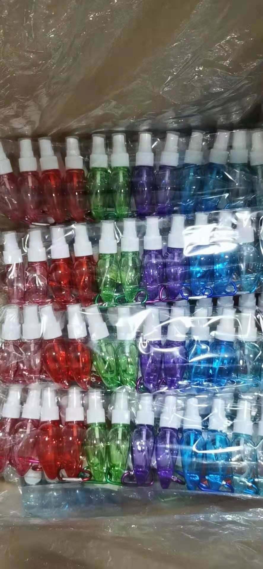 Manufacturer Wholesale 50ml 60ml Plastic Bottle with Hook for Free Hand Liquid Alcohol Gel Bottle