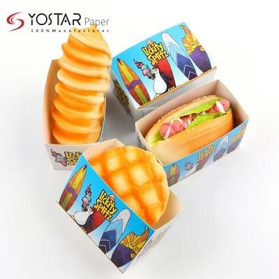 Factory Custom White Cardboard Bread Food Packing Paper Box