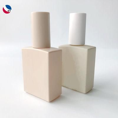 Custom Made Matte Nude 30ml 50ml 100ml Square Glass Pump Spray Rectangular Glass Perfume Bottle