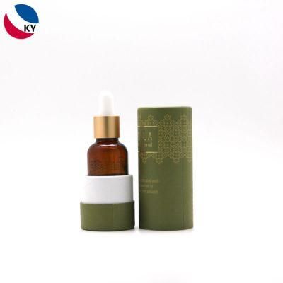 30ml Amber Cosmetic Packaging Serum E-Liquid Essential Oil Dropper Glass Bottle with Paperboard Box